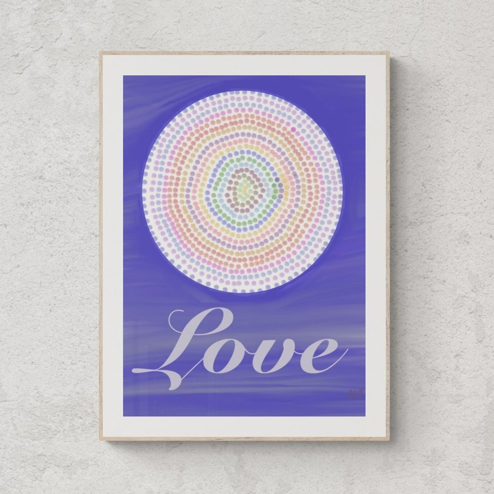 Love Abstract Art | Modern Wall Art Decor | Minimalist Digital Print